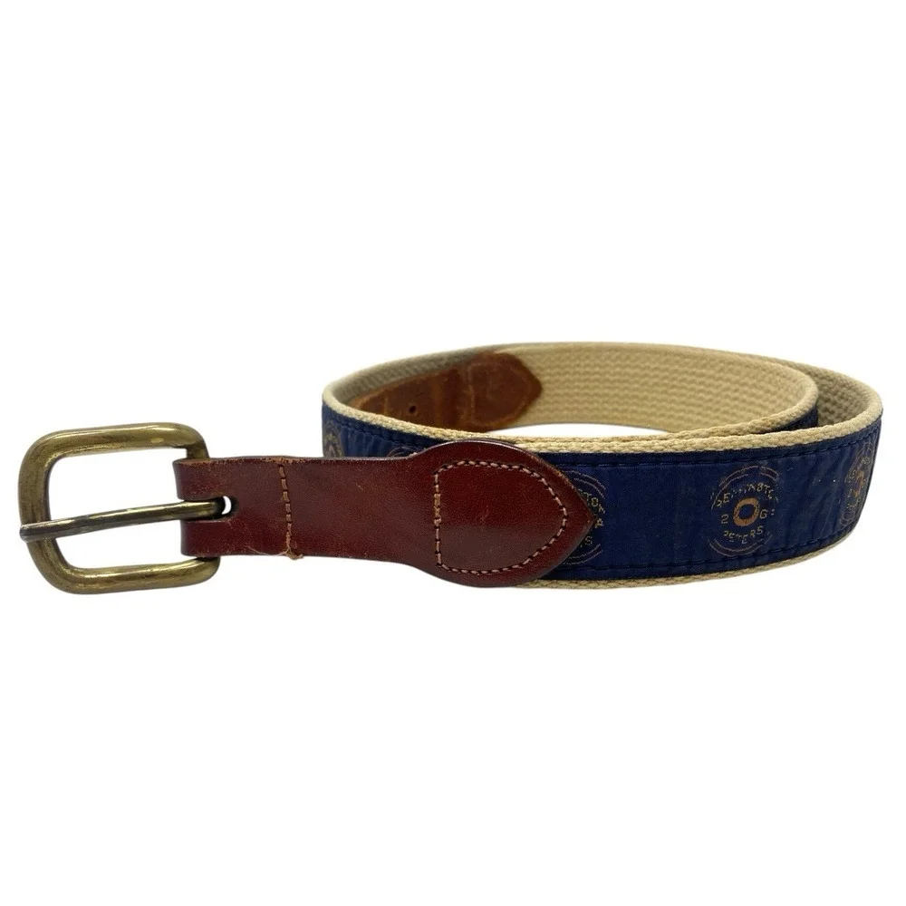 Vintage Remington Peters Logo Belt Mens  34